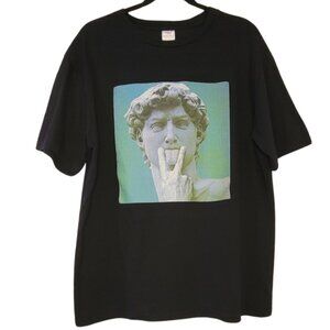 RARE Italian Sublima Naughty Snarky Graphic Tee David Eats Out, Unisex XXL